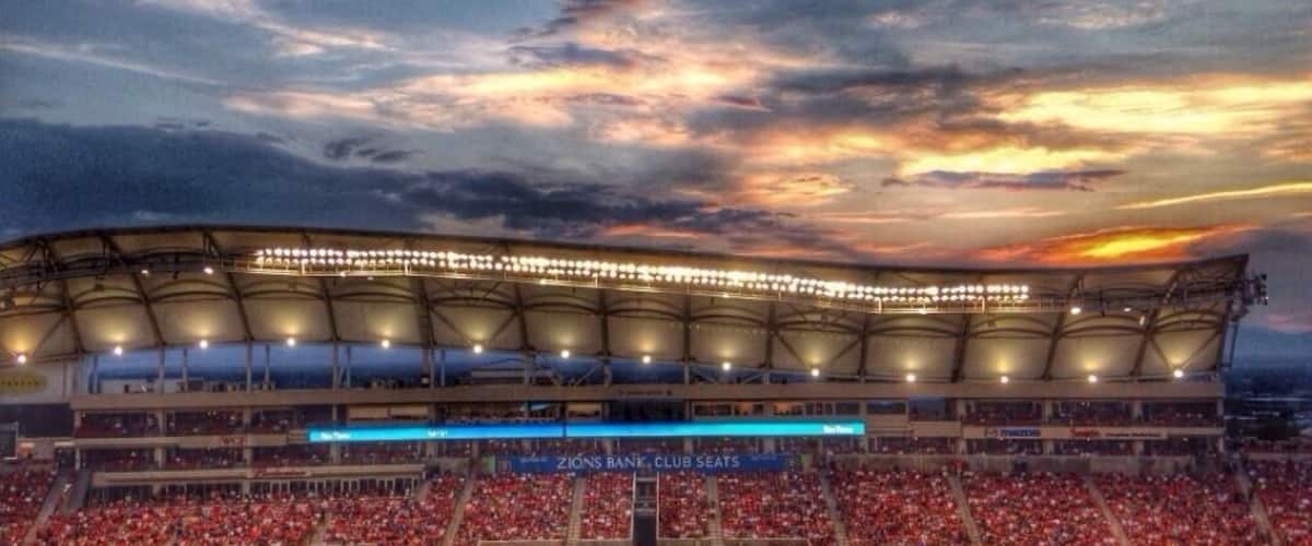 Cloud and the sunset at the RSL game