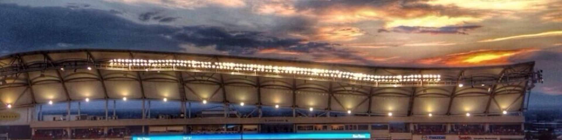 Cloud and the sunset at the RSL game