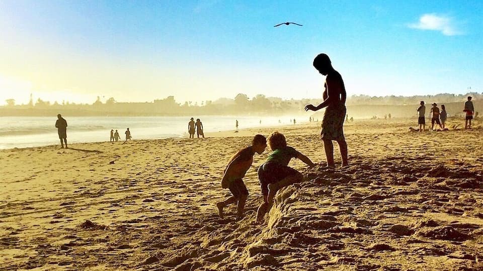 Evening stroll at the Seabright Beach. If you are lucky, you might run into Matt performing amazing bike tricks by the lighthouse. #LifeAtExpedia #sunset #goldenBeach #blueSky