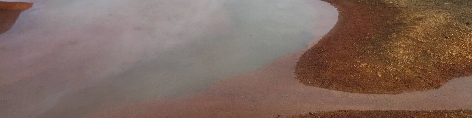 Mt Tavurvur and Rababa hot springs, Rabaul, Papua New Guinea.