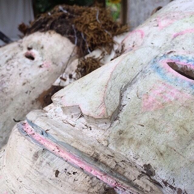 Up in the hills of Torokina district in Bougainville, there is a lovely little guest house at Pigu. There is a little waterfall and swimming hole. And Sylvester the patriarch will cook you up a storm (of freshwater prawns caught upstream) and then show you the traditional wooden masks he makes.