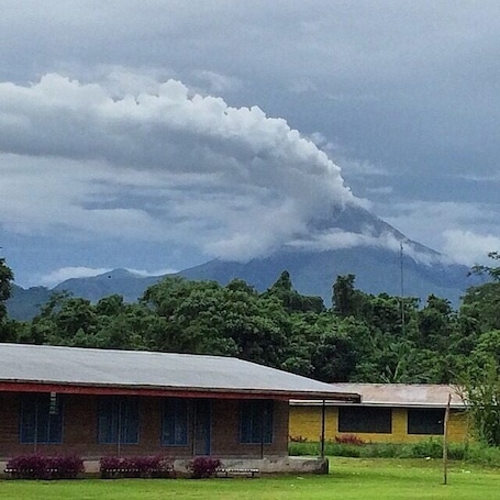 Mount Bagana, an active volcano in Torokina district of Bougainville. Although it is hard to get to (3 hours by banana boat from Buka), Torokina is a beautiful place to visit.