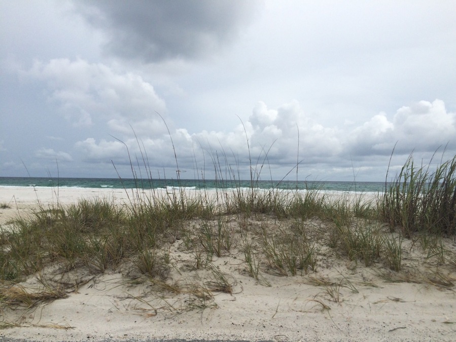 Opal beach in Navarre Florida where the hurricane hit in 1995