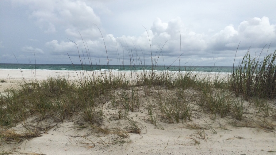 Opal beach in Navarre Florida where the hurricane hit in 1995
