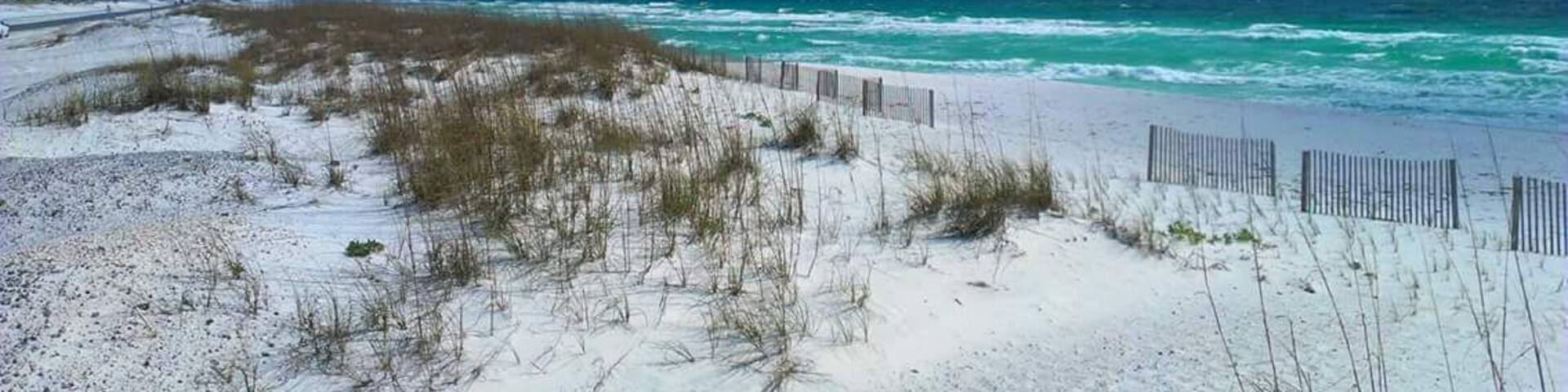At the end of Via DeLuna near Gulf Islands National Seashore #blue