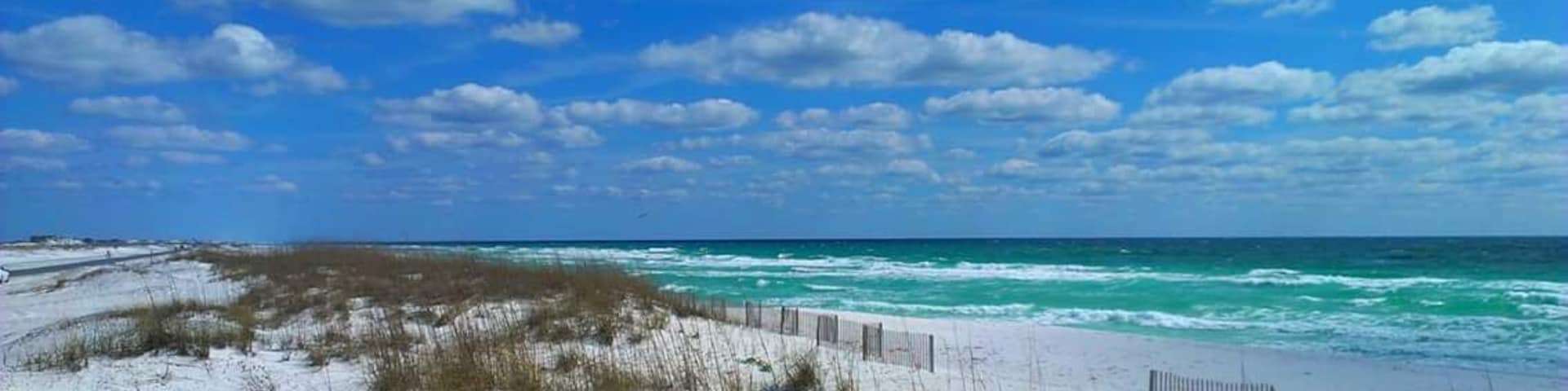 At the end of Via DeLuna near Gulf Islands National Seashore #blue