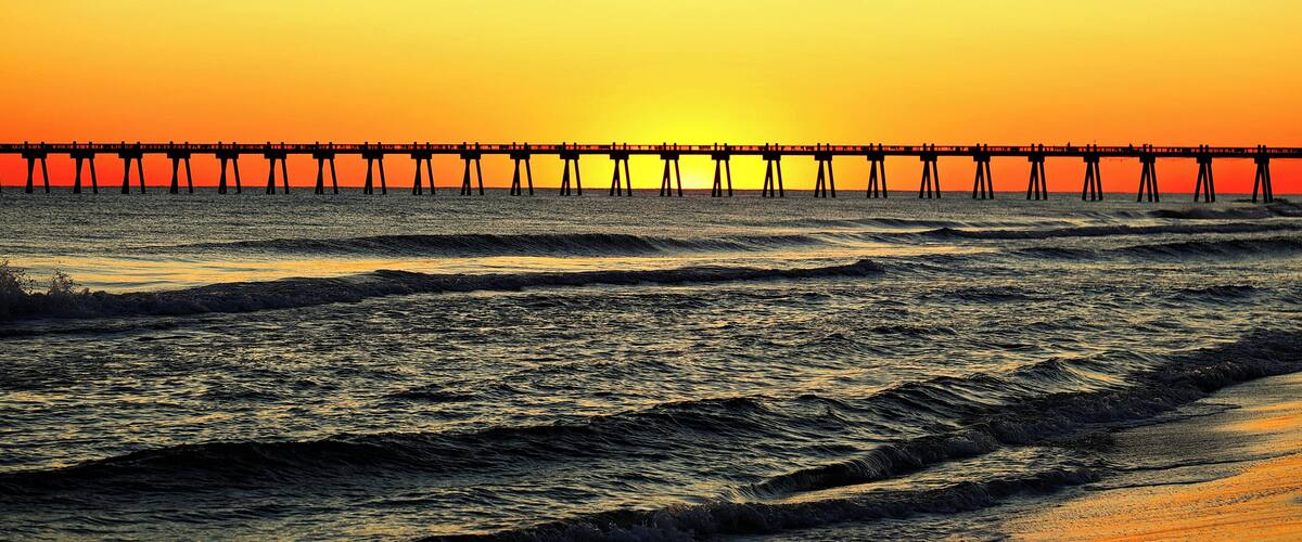 Sunset at the Pensacola Beach Gulf Pier in Pensacola, FL
www.tonybendelephotography.com
#Sunset #Outdoors #Nature #Landscape #Beach #Ocean #Water #Pier #Boardwalk #Sand #Colors #Colorful #Beautiful