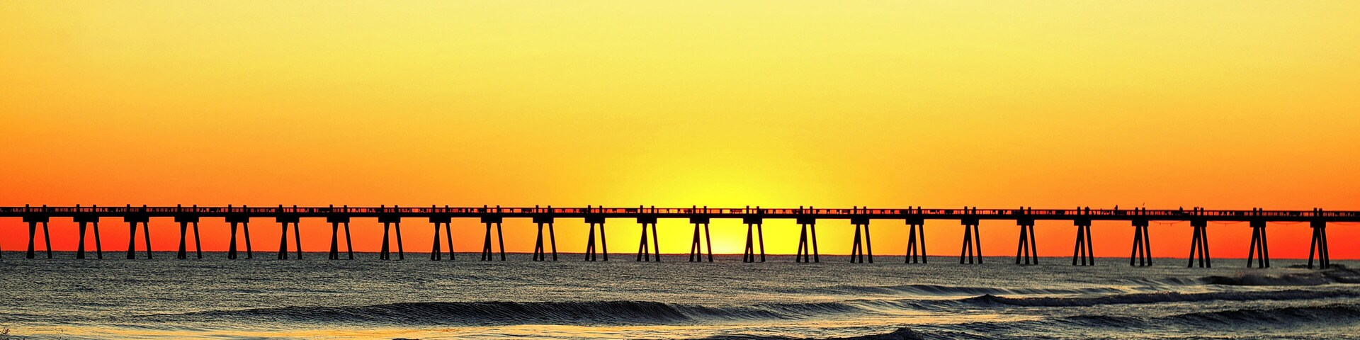 Sunset at the Pensacola Beach Gulf Pier in Pensacola, FL
www.tonybendelephotography.com
#Sunset #Outdoors #Nature #Landscape #Beach #Ocean #Water #Pier #Boardwalk #Sand #Colors #Colorful #Beautiful