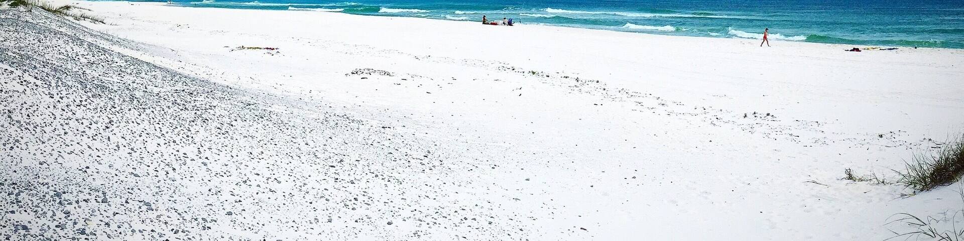 White sugar sand and beautiful turquoise blue water! Shot taken in early April and we had a blast exploring seashore.