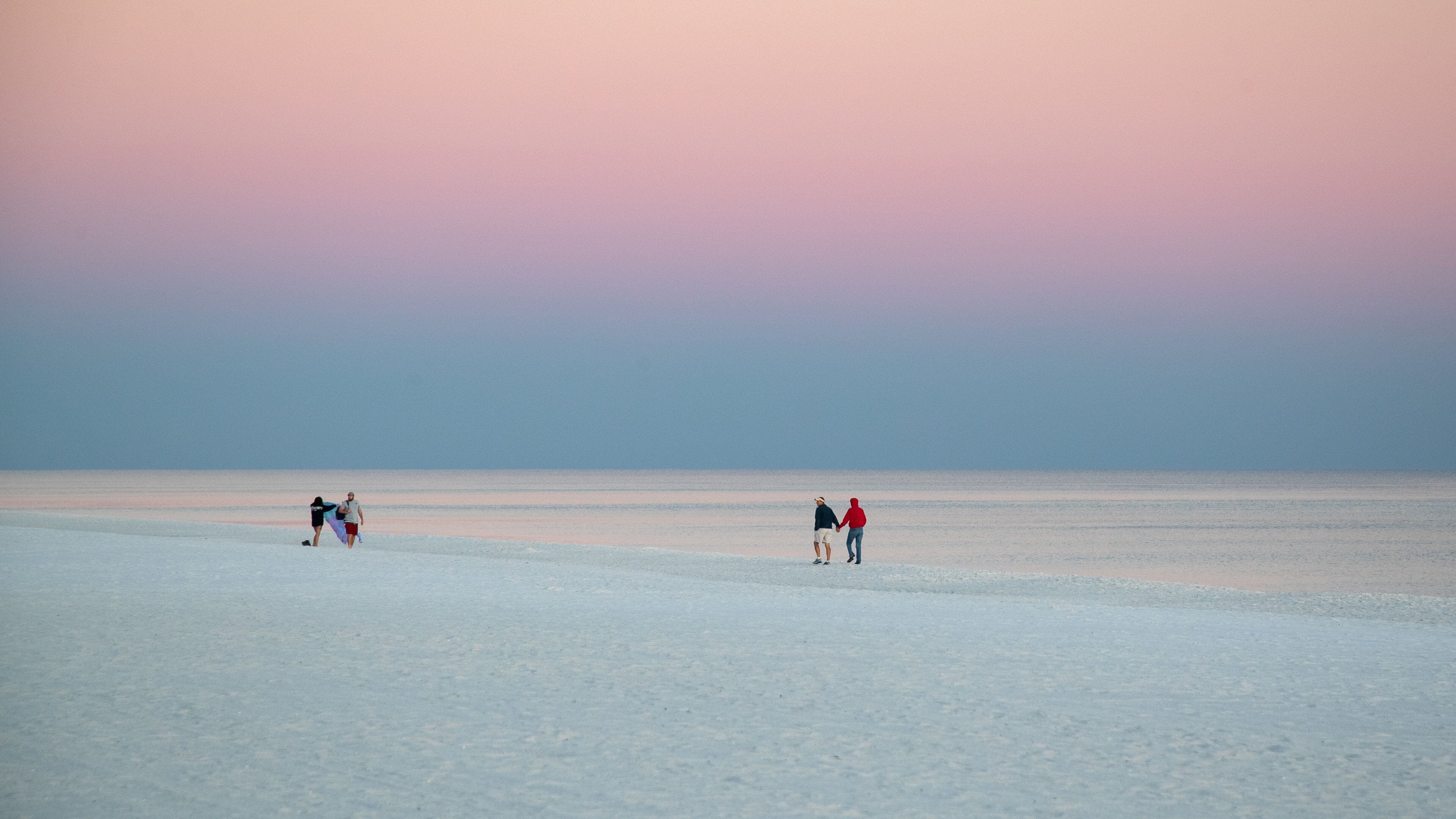 Pensacola Beach showing general coastal views, a beach and a sunset