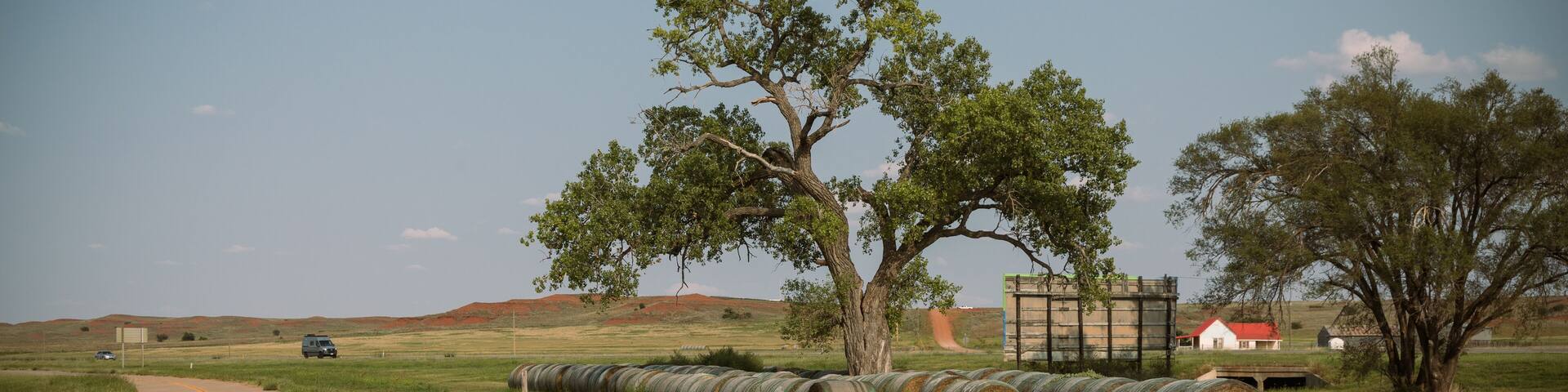 Route 66 Oklahoma. Road in the countryside