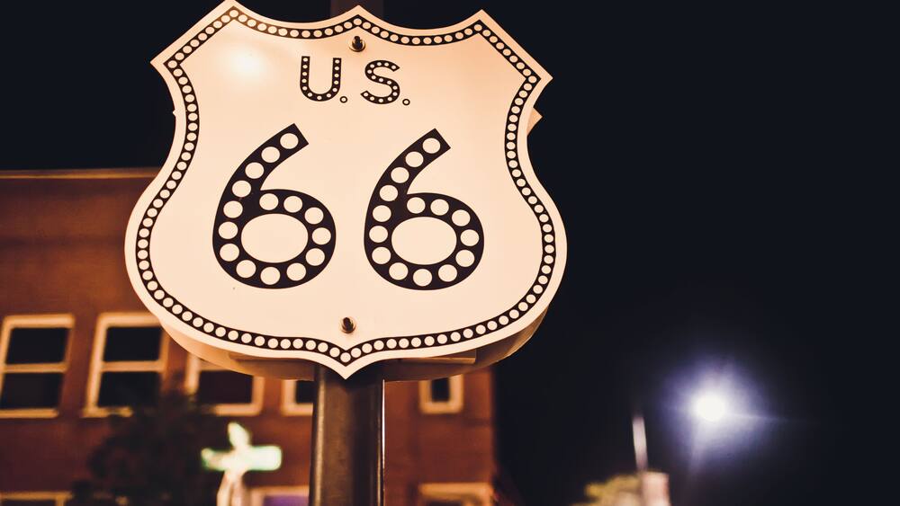 Route 66 sign