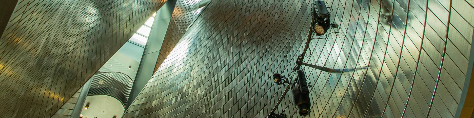 Studio Bell showing interior views and modern architecture