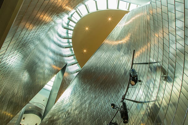 Studio Bell showing interior views and modern architecture