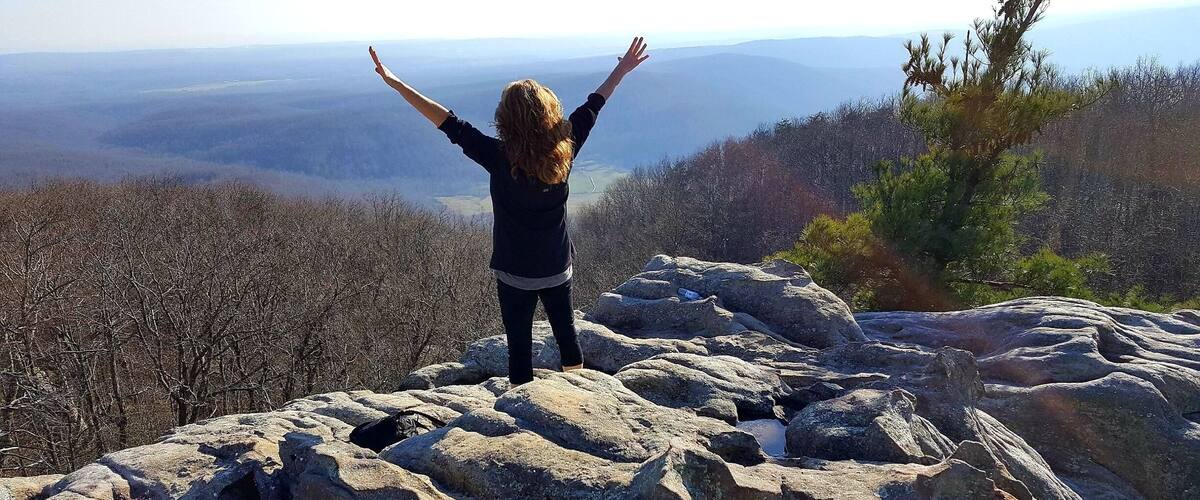 Beautiful day with beautiful views at the overlook