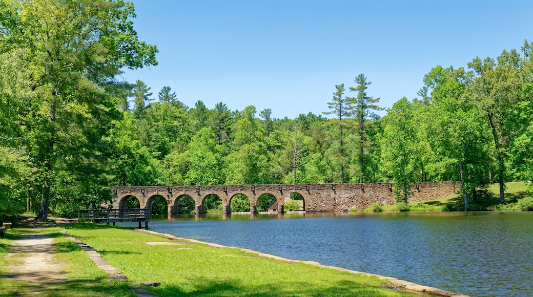 Cumberland mountain state park in springtime in Crossville, Tennessee