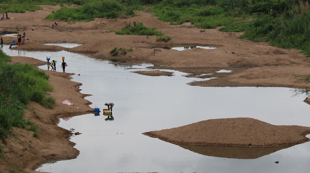 Near Kwanza river in Angola. People washing cloths