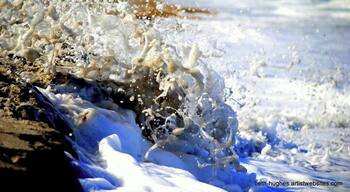 Every 9th wave was a strong one. Strong enough to create the splash I hoped for.
Note to self::
You live in Florida, keep a bathing suit in your car at all times..
I was soaked, but it was well worth it
Satellite Beach, quiet and away from the crowds
#BeachBound