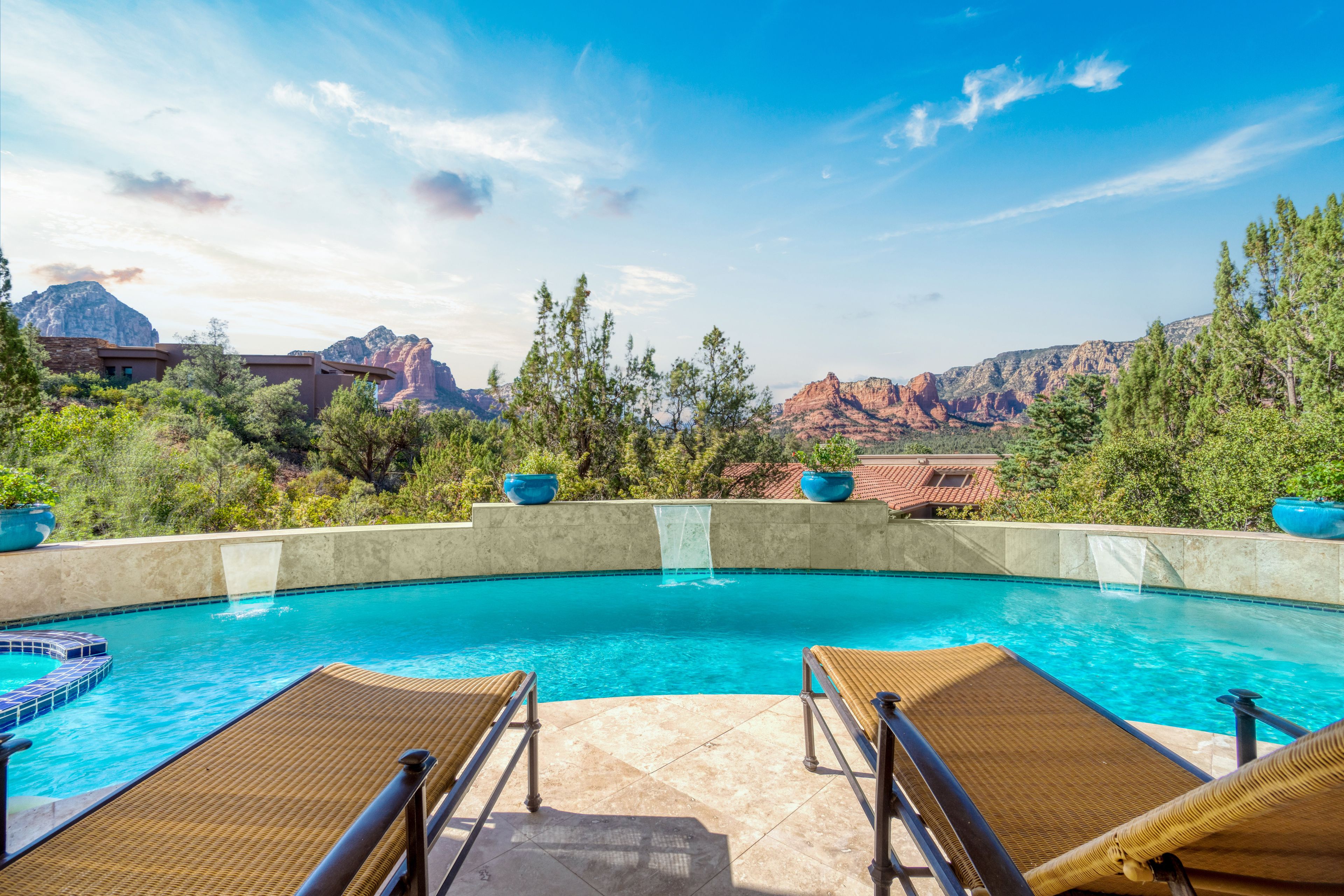swimming pool in the desert