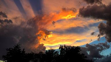 This is the sunset I get to see from my front porch each evening. Tonight it was stunning. Hope yours is too! Sayre. Oklahoma!