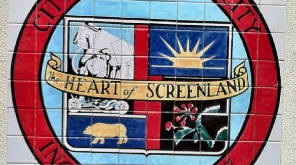 Cool tile work outside Culver City fire station.