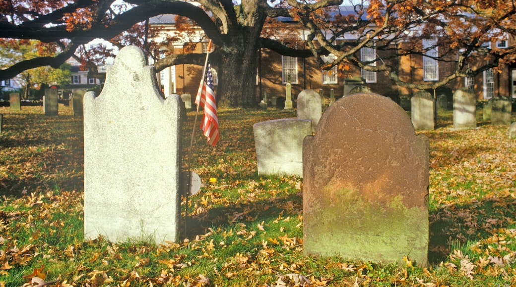Tombstones in Presbyterian Church yard, Basking Ridge, NJ