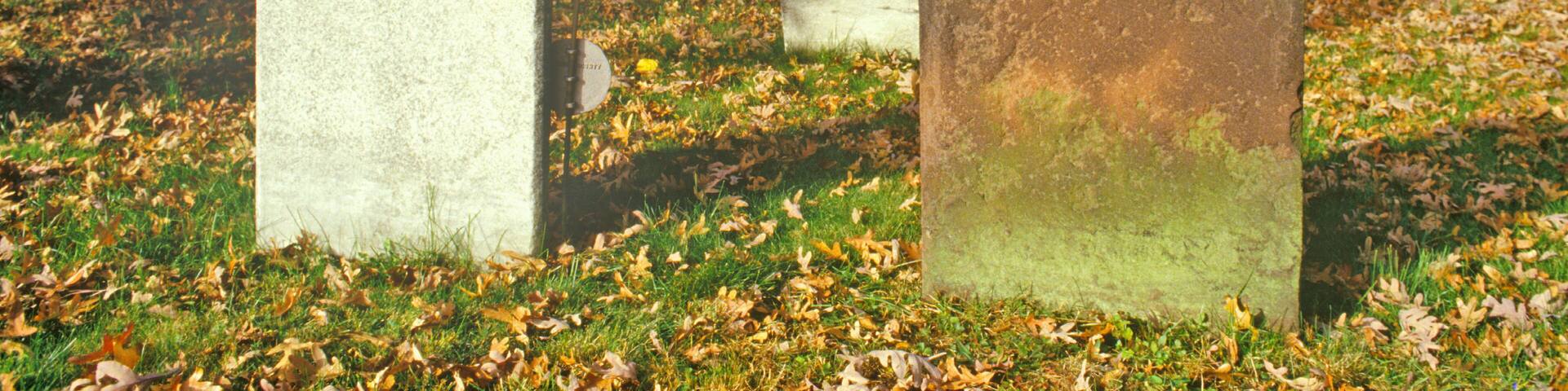 Tombstones in Presbyterian Church yard, Basking Ridge, NJ