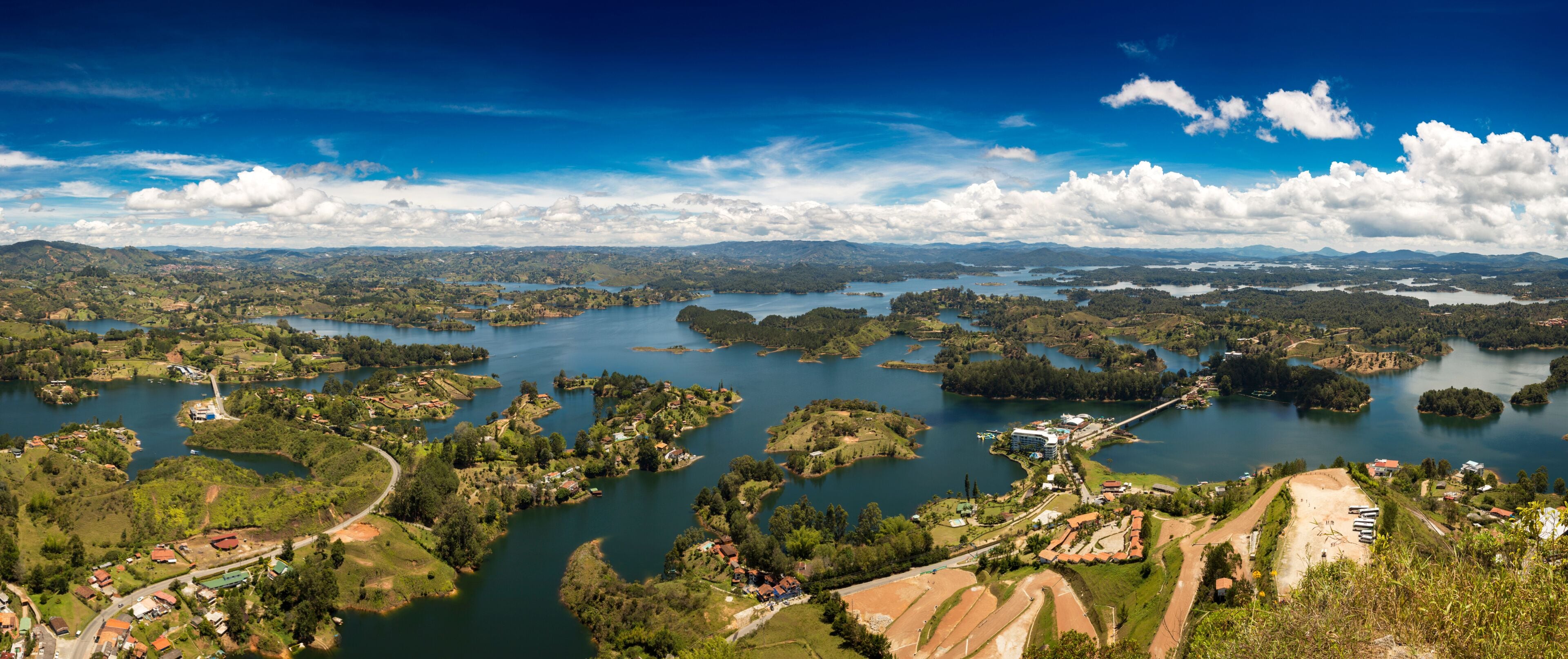 Panoramic view of Piedra el Peñol Colombia