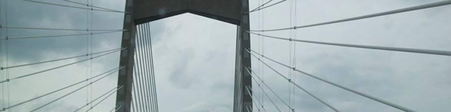 The suspension wire. Julie took these pictures because, of course I was driving.