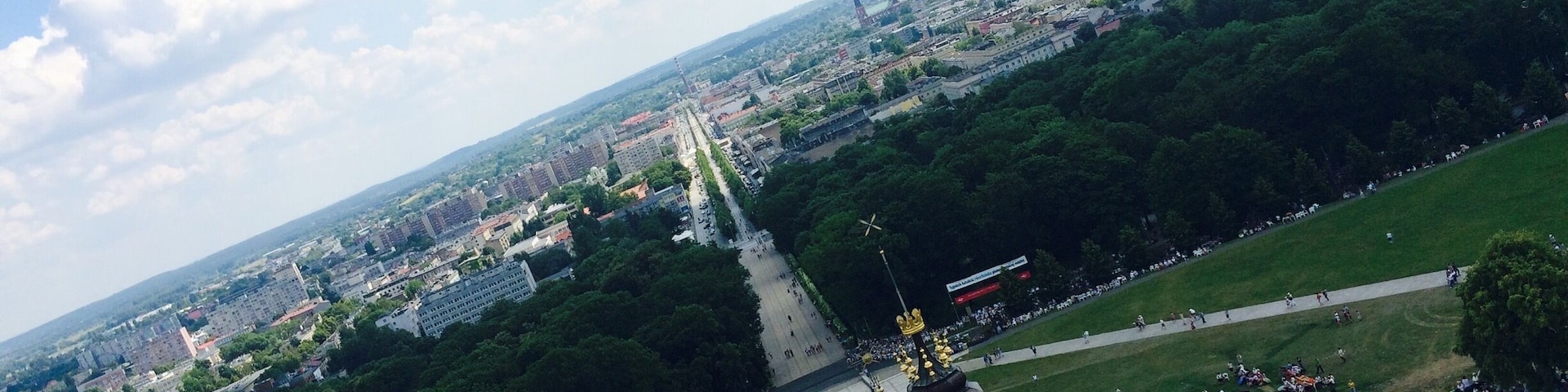 View on Częstochowa from tower of Jasna Góra.