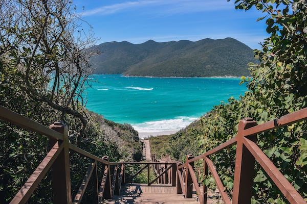 stairway access to Pontal do Atalaia, Prainhas, in Arraial do Cabo