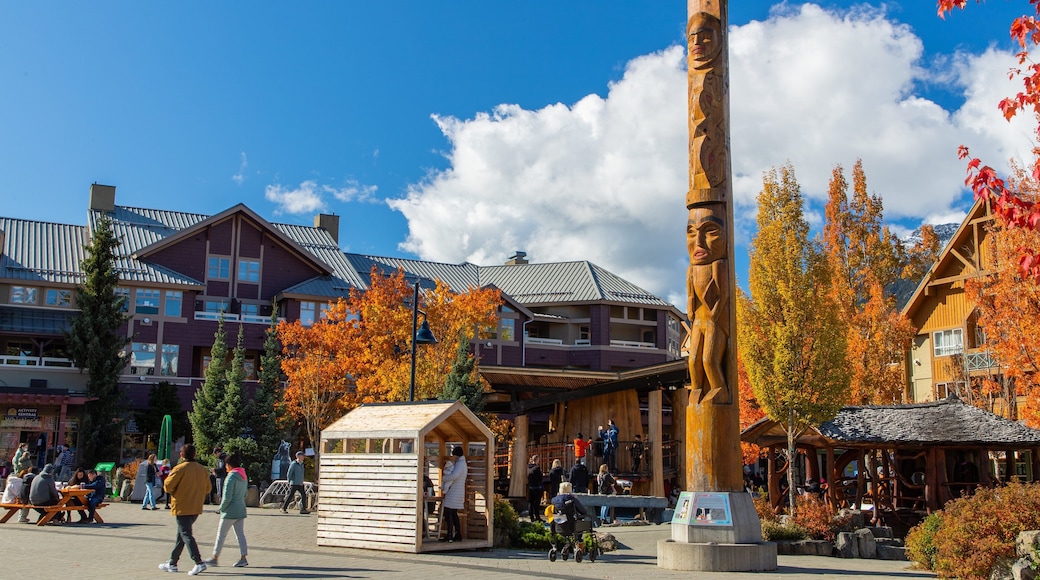 Whistler Olympic Plaza which includes street scenes and indigenous culture as well as a couple