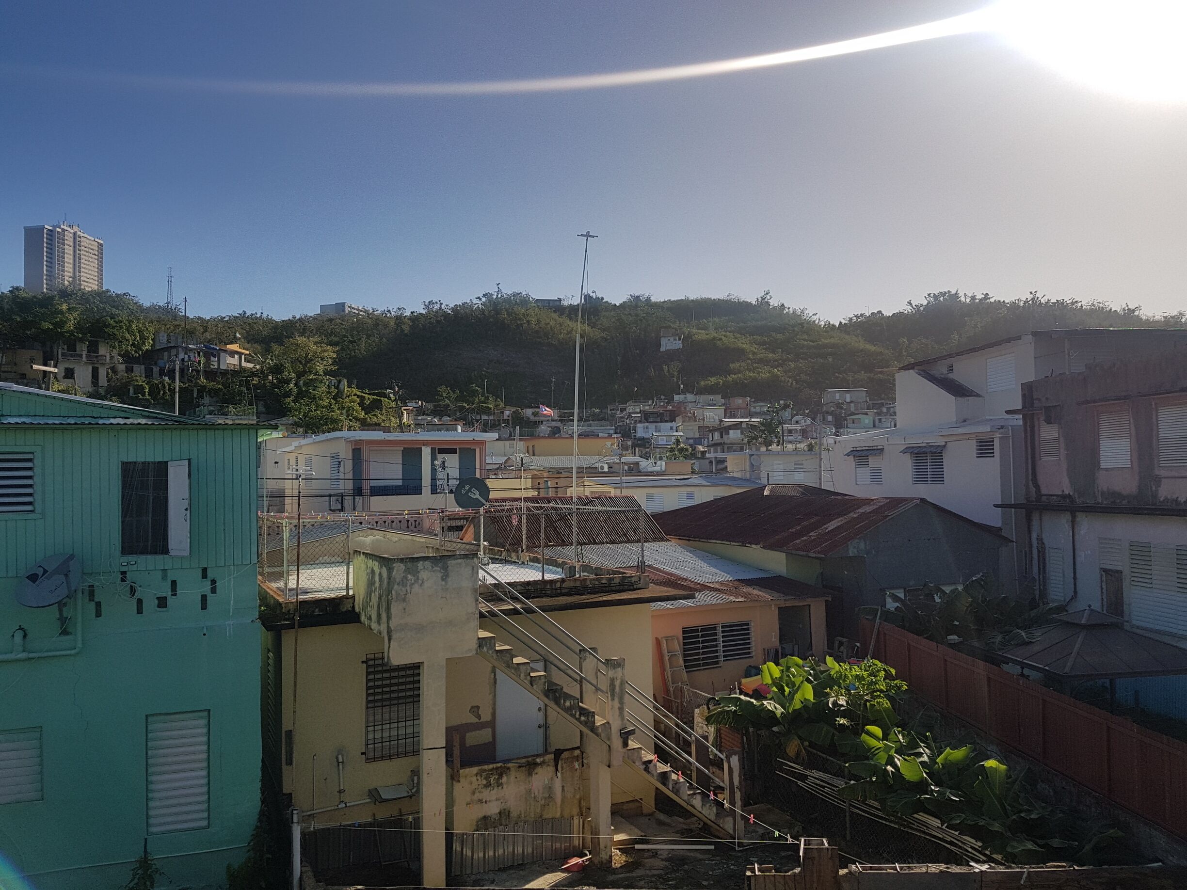 View from our rental apartment
in Aguadilla.