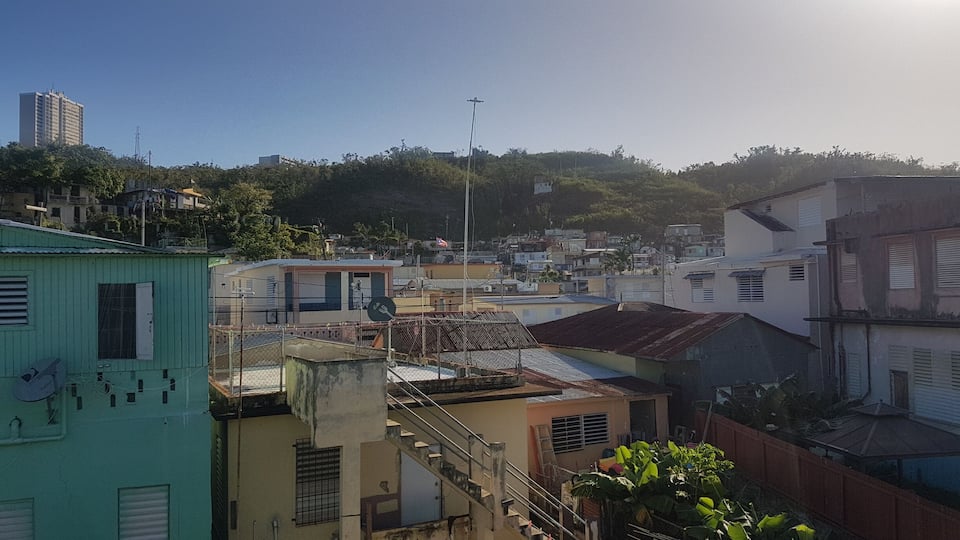 View from our rental apartment
in Aguadilla.