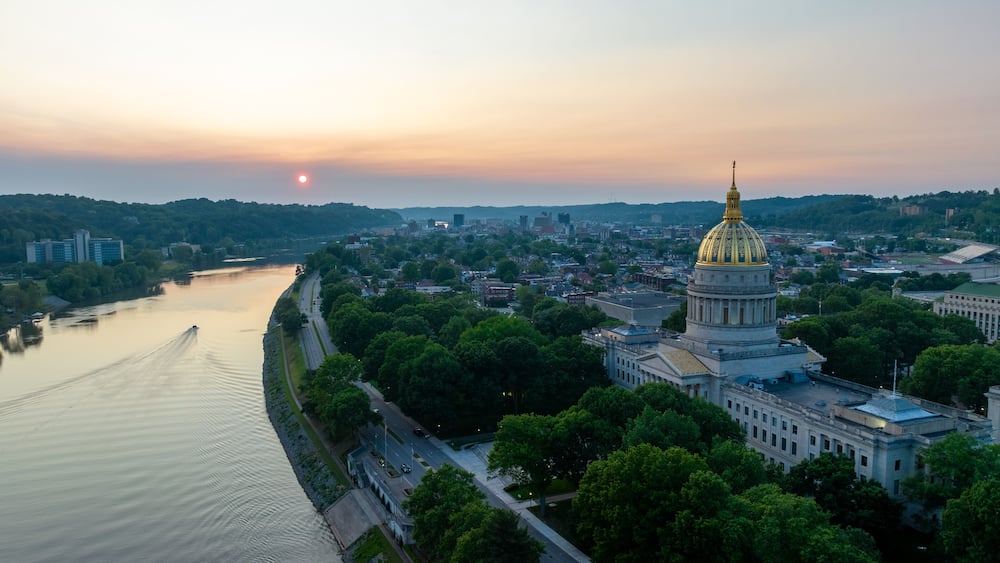 Aerial View of the West Virginia State Capitol Complex