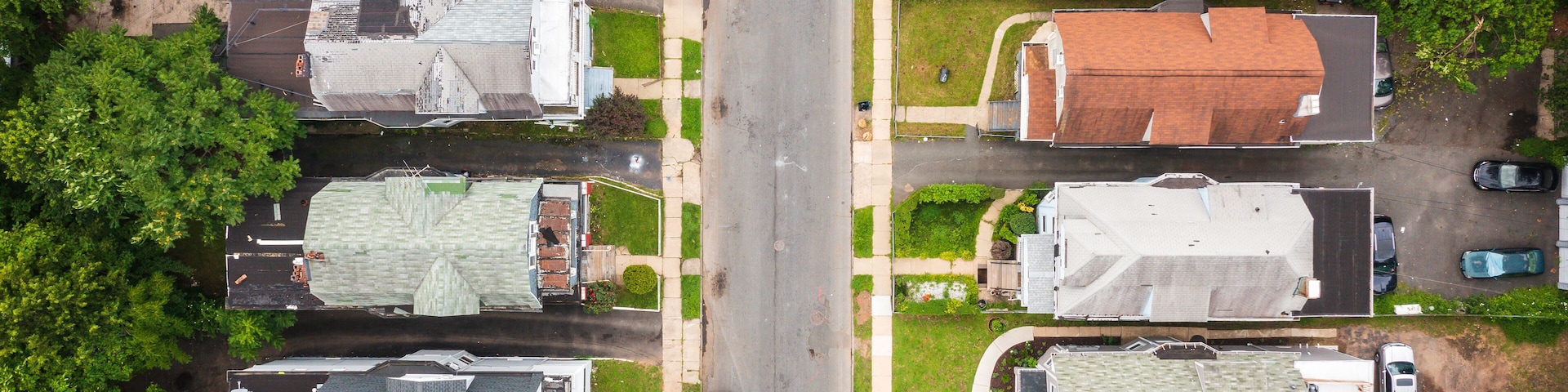 Aerial of East Orange New Jersey