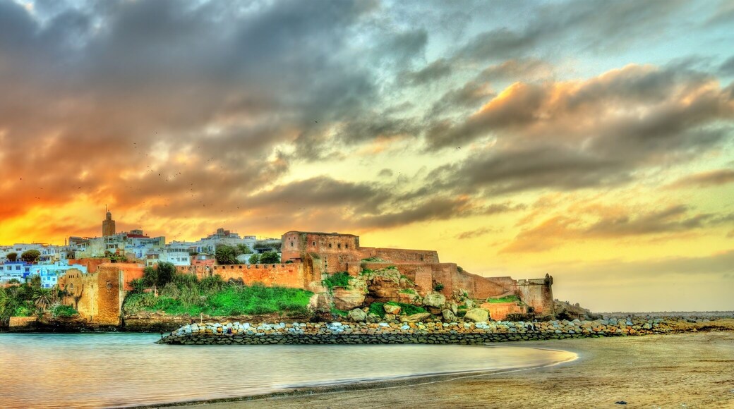 Sunset above Rabat and the Bou Regreg river, Morocco