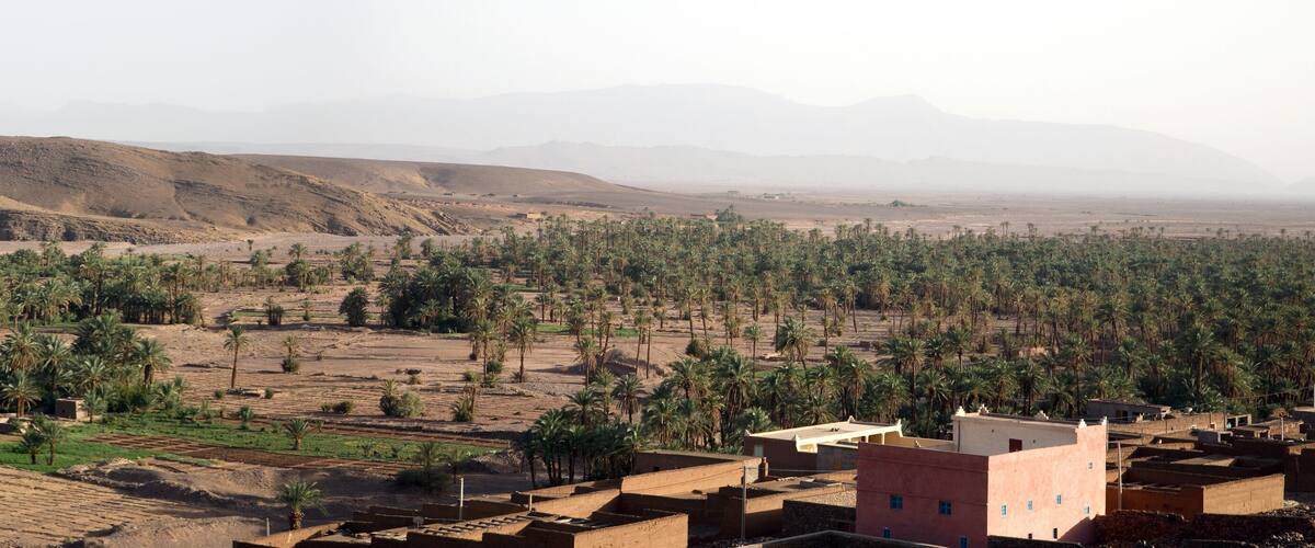panoramique - route de tata au maroc