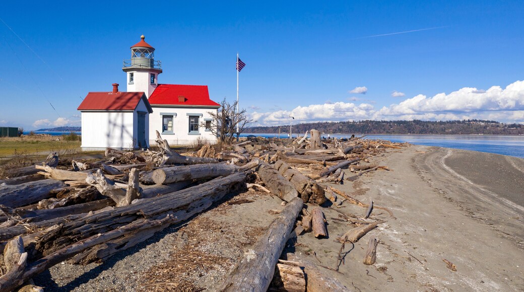 Shipping Channel Point Robinson Maury Island Lighthouse Puget Sound Washington