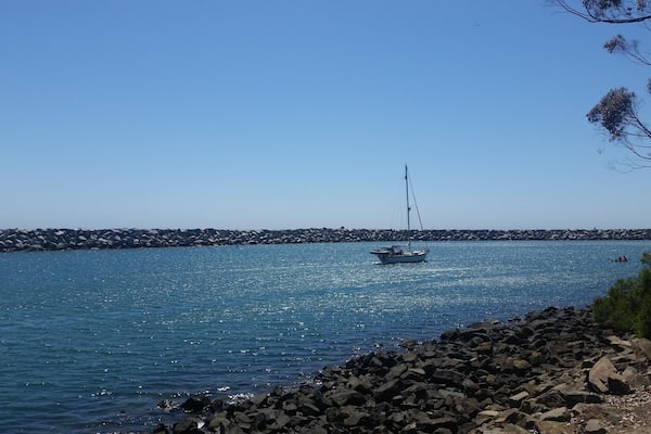 #SpringFun exploring new places and watching the boats sail in to the harbor