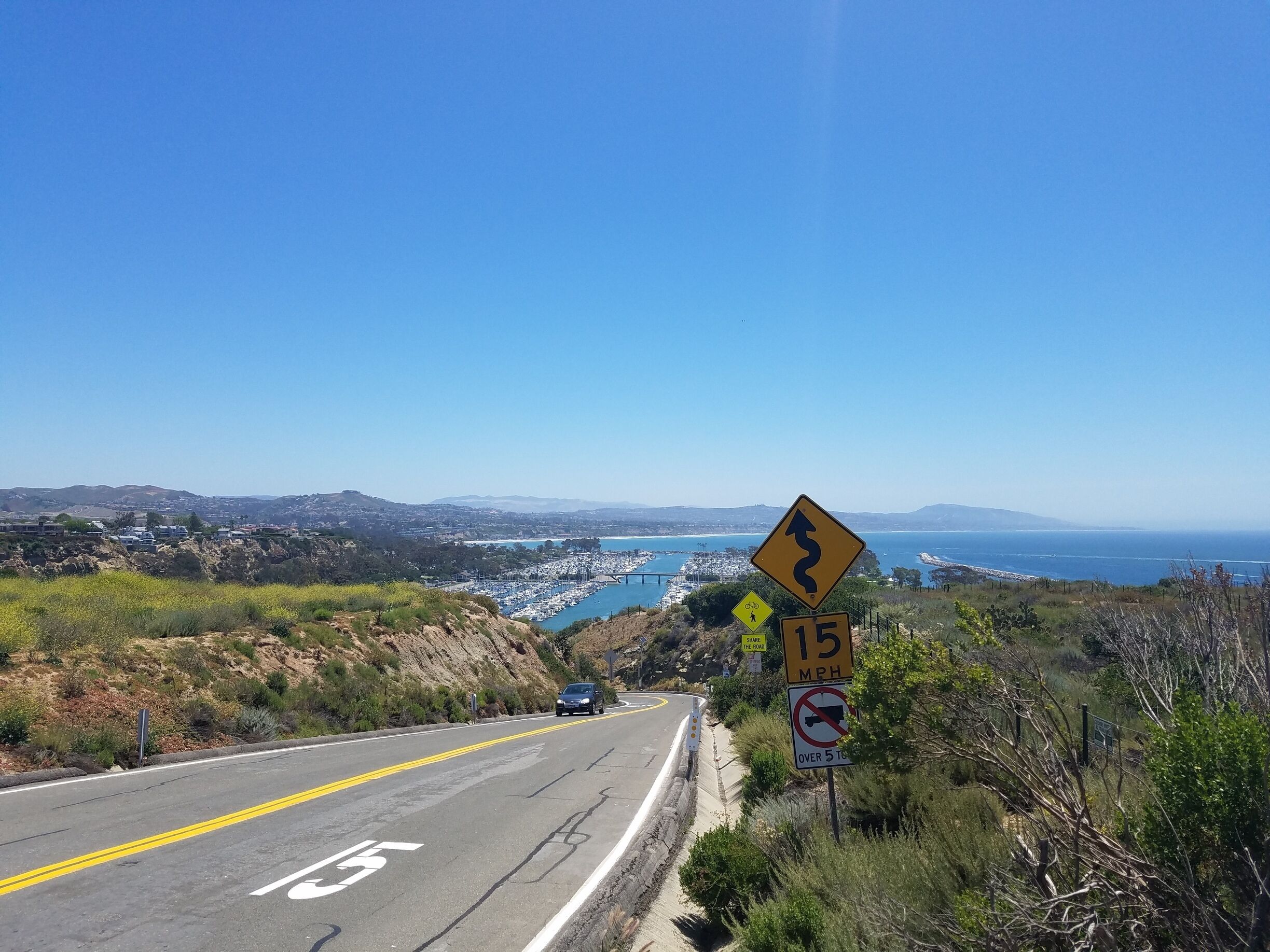Cool view looking down on Dana point