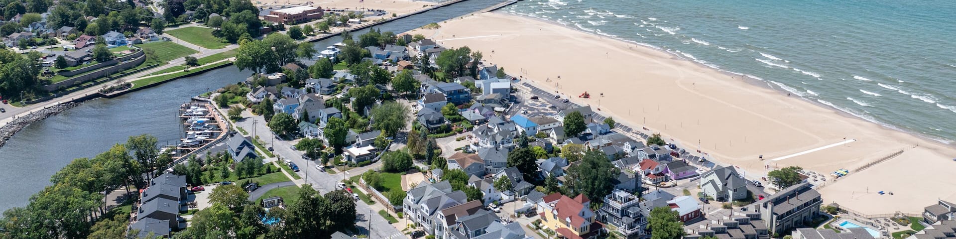 South Haven beach on Lake Michigan