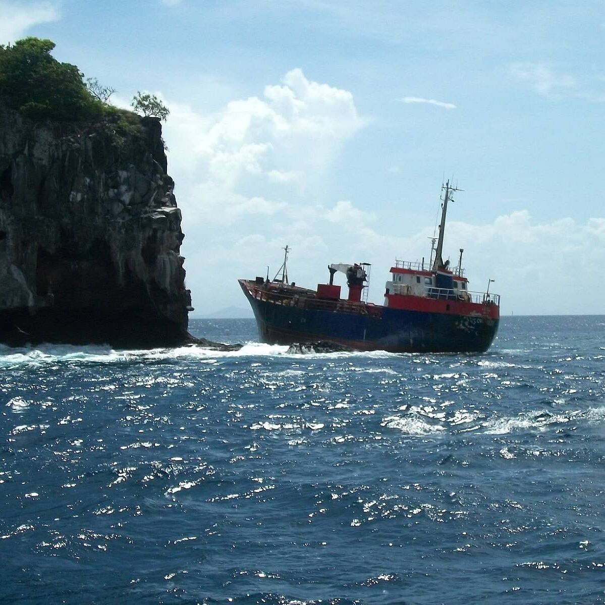 Wreck of tanker off west cay, Bequia 
Check out my sailing adventures...
Grenadines by Sail...Day 7   Last day in paradise http://onelungtravels.blogspot.com/2012/11/grenadines-by-sailday-7-last-day-in.html