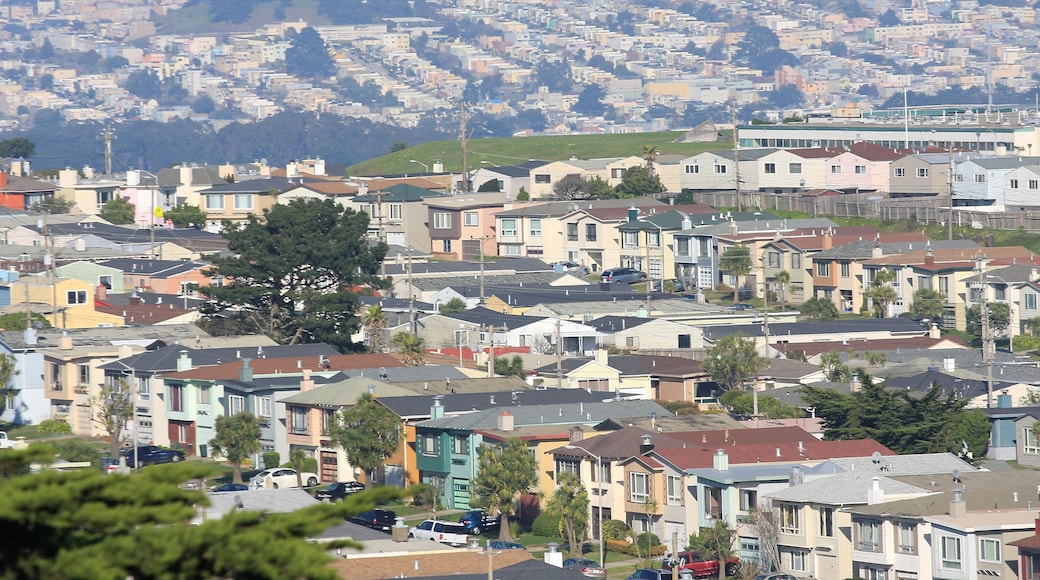 condensed view of houses in Daly City, San Francisco