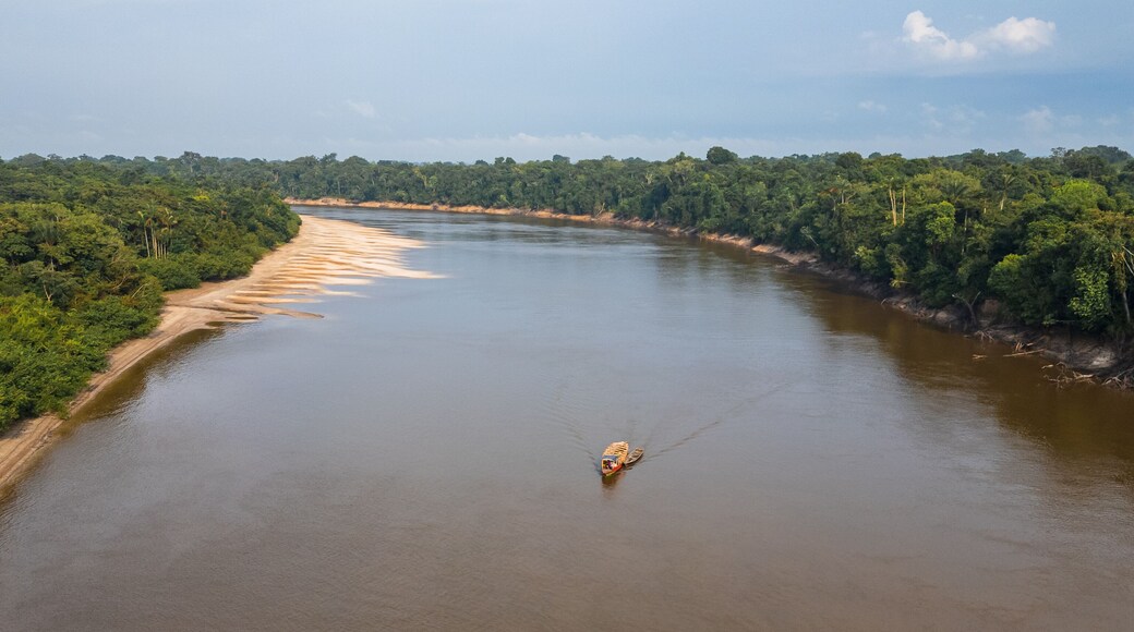 AERIAL PHOTOS OF THE NANAY RIVER IN THE PERUVIAN AMAZON, IGAPOS OR BLACK WATER RIVERS OF THE AMAZON, IN THE ALLPAHUAYO MISHANA NATIONAL RESERVE