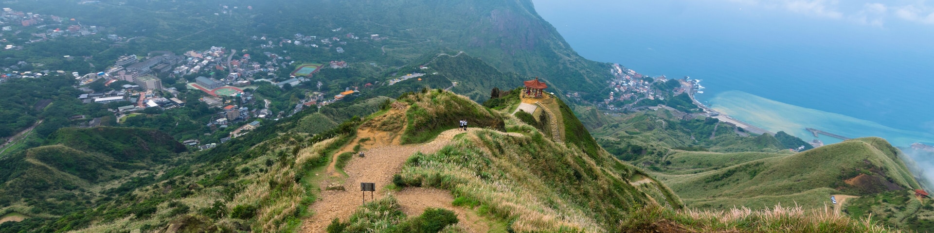 overlook from teapot mountain in New Taipei City, Taiwan