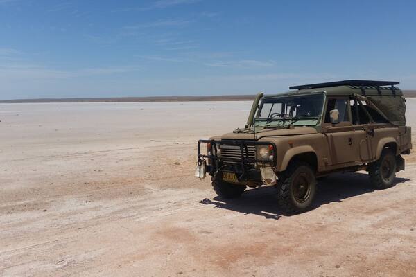 4WD-only! Tell local authorities where you're going and when you're likely to be back. Carry a PLB and at least 20 litres of water
Not a water-skiing destination and with temperatures nudging 46 degrees with no shade anywhere, Lake Torrens is a vast salt lake to the east of the frontier mining town of Andamooka in South Australia.