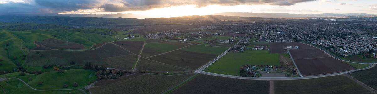 Low clouds drift over vineyards in the Tri-valley region of Northern California, just east of San Francisco Bay. This beautiful area, Dublin, Pleasanton and Livermore, is home to many wineries.