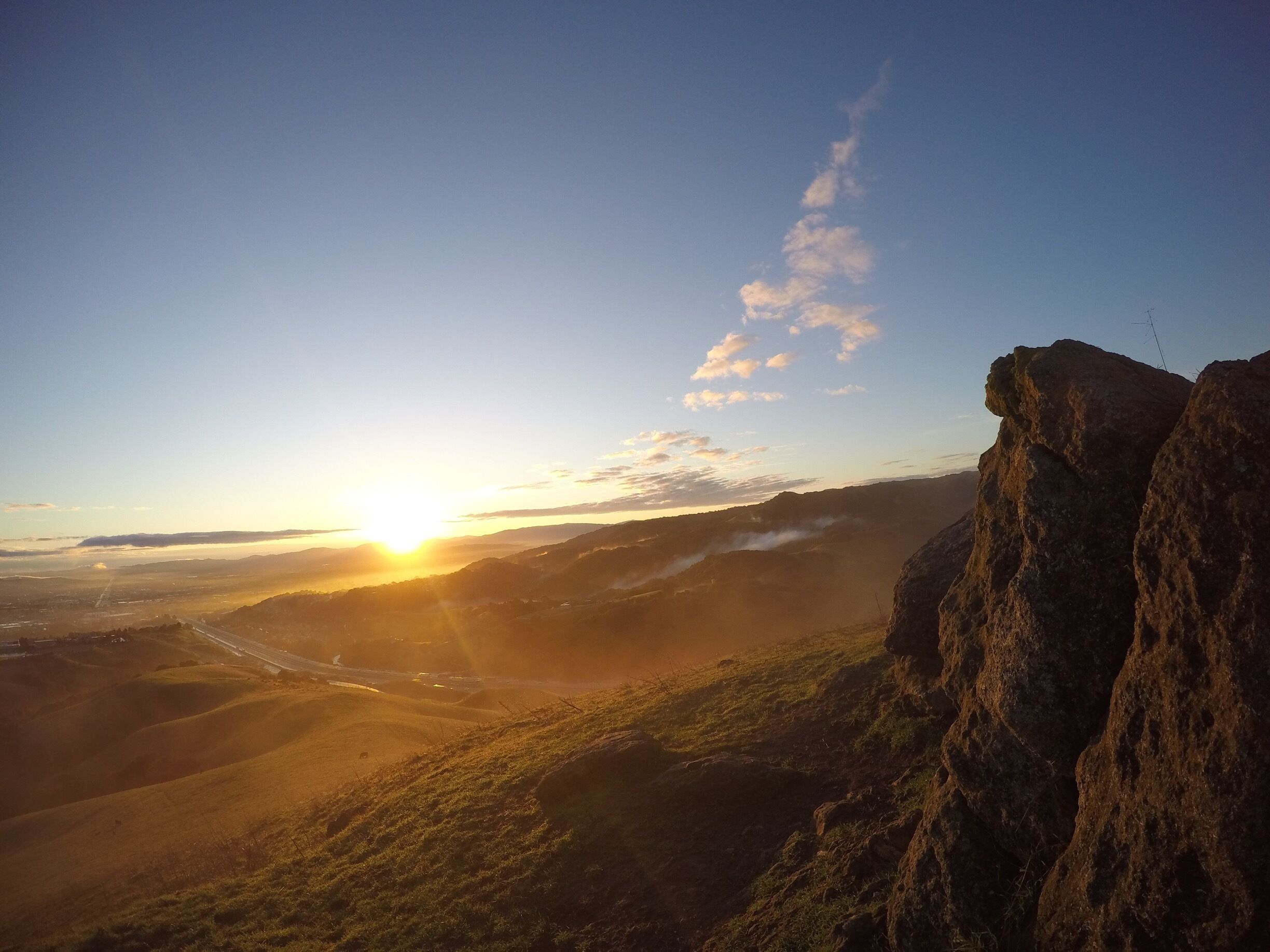 Morning stroll up the peak