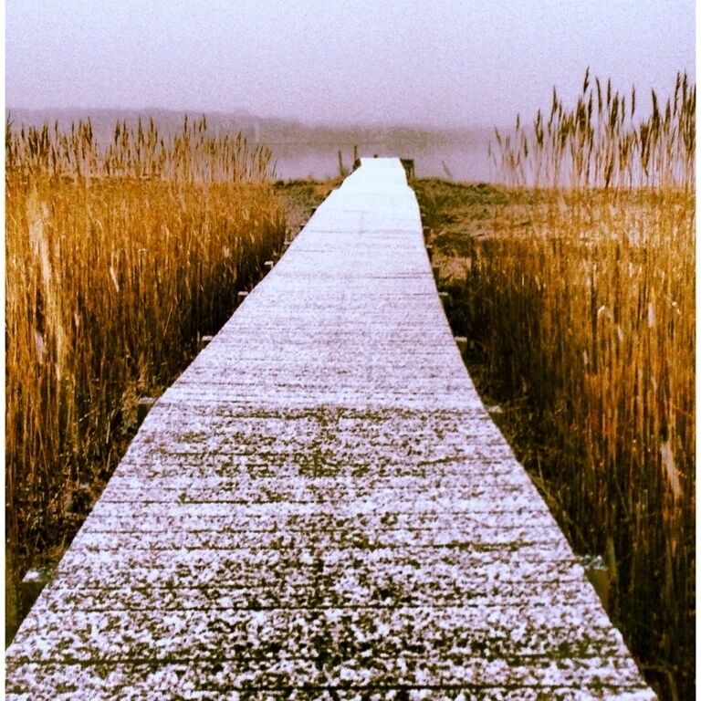 Dock on a snowy day ..